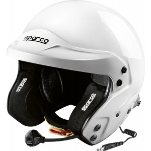 Шлем открытый Sparco Air Pro RJ-5i гибкий микрофон, белый
