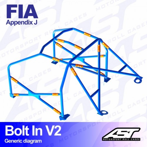 Каркас безопасности FIAT Punto (Type 188) 3-doors Hatchback FWD BOLT IN V2