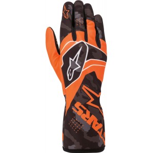 Перчатки для картинга Alpinestars Race v2 Camo, оранжевый/чёрный