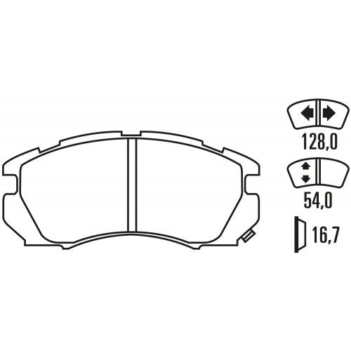 Тормозные колодки Ferodo DS Performance, передняя ось FDS948