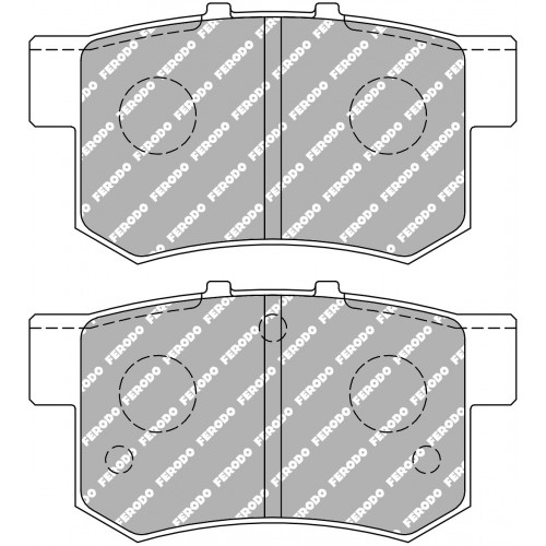 Тормозные колодки Ferodo DS 3000, задняя ось FCP956R