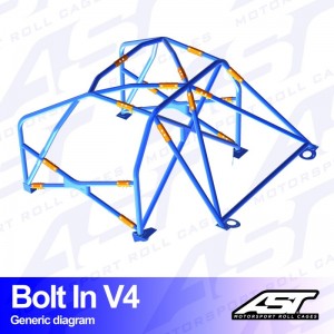 Каркас безопасности PORSCHE 996 2-doors Coupe AWD BOLT IN V4