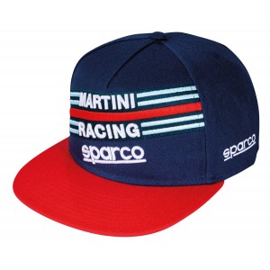 Кепка Sparco Martini Racing 16005, тёмно-синий/красный