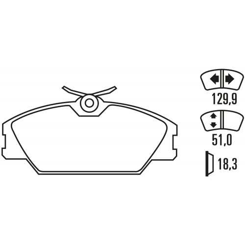 Тормозные колодки Ferodo DS 2500, передняя ось FCP406H