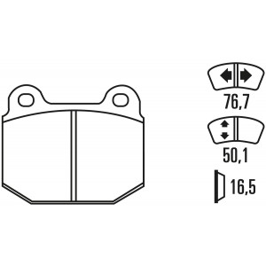 Тормозные колодки Ferodo DS 3000 Endurance, передняя ось FCP116E