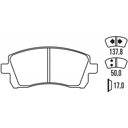 Тормозные колодки Ferodo DS Performance, передняя ось FDS1327