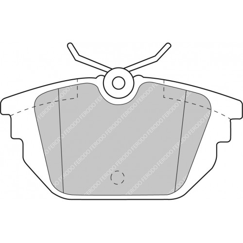 Гальмівні колодки Ferodo DS Performance, задня вісь FDS1113