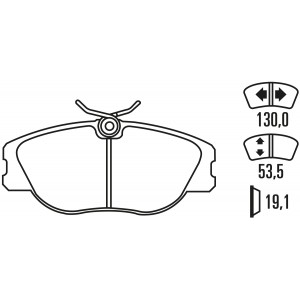 Тормозные колодки Ferodo DS 3000, передняя ось FCP565R