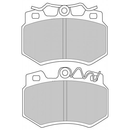 Тормозные колодки Ferodo DS 2500, передняя ось FCP434H