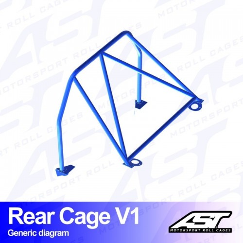 Рол-бар (каркас безпеки) MAZDA MX-3 (EC) 3-doors Coupe REAR CAGE V1