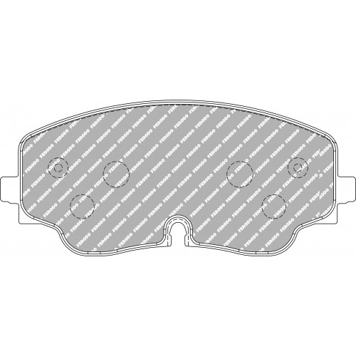 Тормозные колодки Ferodo DS 2500, передняя ось FCP5358H