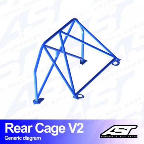 Рол-бар (каркас безпеки) MAZDA MX-3 (EC) 3-doors Coupe REAR CAGE V2