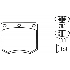 Тормозные колодки Ferodo DS 3000, передняя ось FCP167R