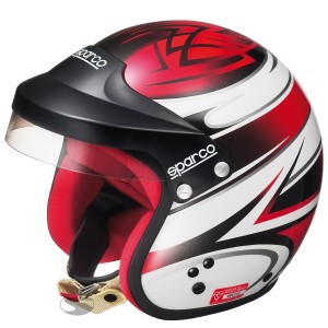 Шлем открытый Sparco Pro-Jet, красный/белый/чёрный