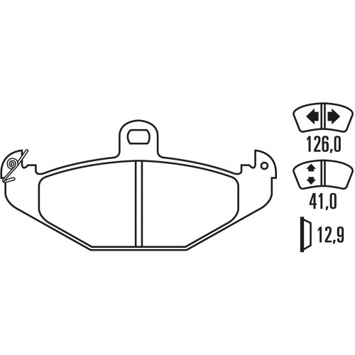 Тормозные колодки Ferodo DS Performance, задняя ось FDS1560