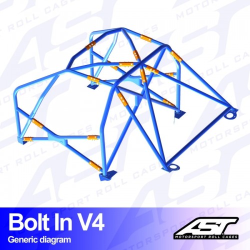 Каркас безпеки NISSAN Silvia (PS13) 2-doors Coupe BOLT IN V4