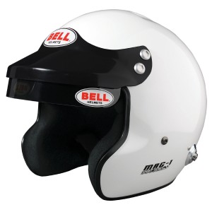 Шлем открытый BELL MAG-1 HANS Clips, белый