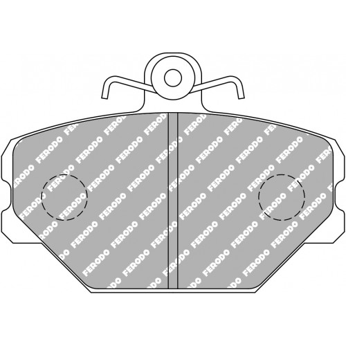 Тормозные колодки Ferodo DS 3000, передняя ось FCP524R