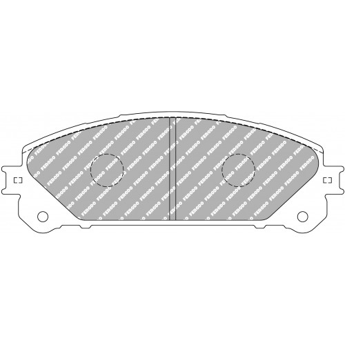 Гальмівні колодки Ferodo DS 2500, передня вісь FCP4354H