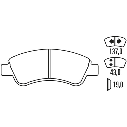 Гальмівні колодки Ferodo DS Performance, передня вісь FDS1399