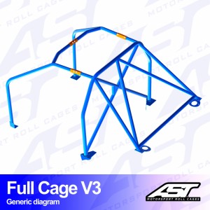 Каркас безопасности MAZDA RX-8 (SE3P) 4-doors Coupe FULL CAGE V3