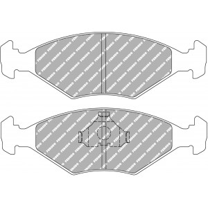 Тормозные колодки Ferodo DS 3.12, передняя ось FCP519G