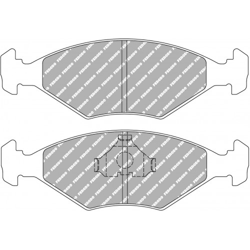 Тормозные колодки Ferodo DS 3.12, передняя ось FCP519G