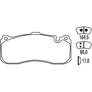 Тормозные колодки Ferodo DS 3000, передняя ось FCP4218R