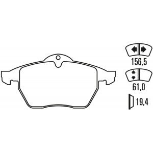 Тормозные колодки Ferodo DS Performance, передняя ось FDS1068