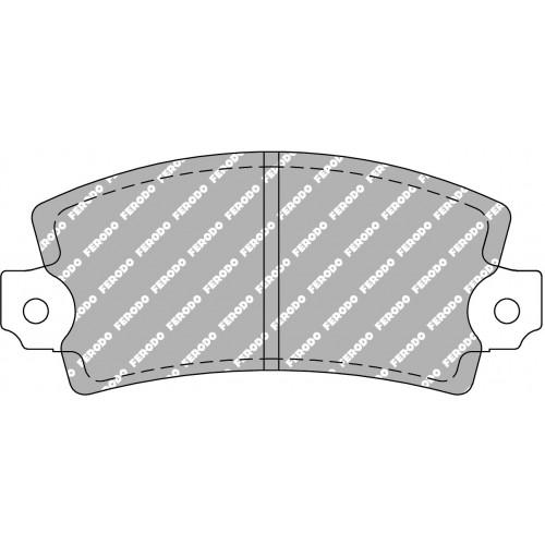 Тормозные колодки Ferodo DS 2500, задняя ось FCP72H