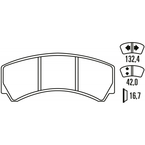 Тормозные колодки Ferodo DS Performance, передняя ось FDSR3018