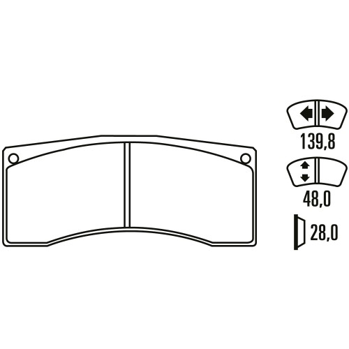 Тормозные колодки Ferodo DSUNO, передняя ось FRP3030Z