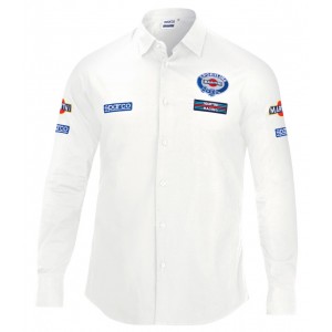 Сорочка Sparco з довгим рукавом, Martini Racing, білий
