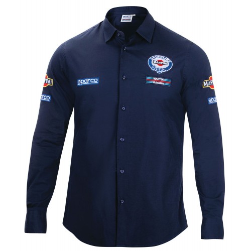 Рубашка Sparco с длинным рукавом, Martini Racing, тёмно-синий