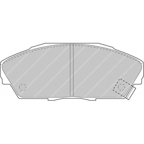 Тормозные колодки Ferodo DS 2500, передняя ось FCP748H