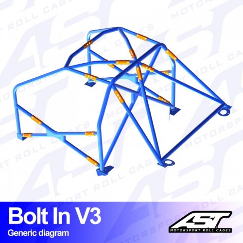 Каркас безпеки NISSAN Silvia (PS13) 2-doors Coupe BOLT IN V3