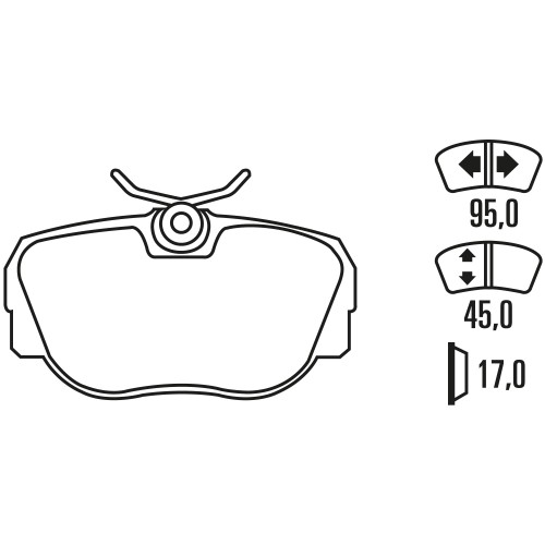 Тормозные колодки Ferodo DS Performance, передняя ось FDS660