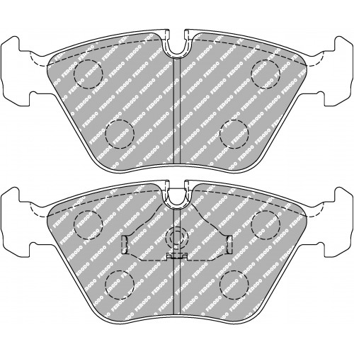 Тормозные колодки Ferodo DS 1.11, передняя ось FCP779W