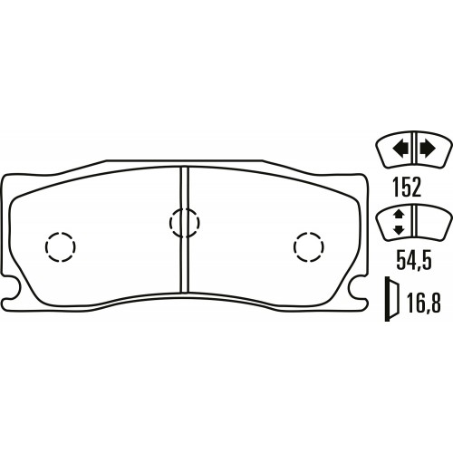 Тормозные колодки Ferodo DS 3000, передняя ось FRP3134R