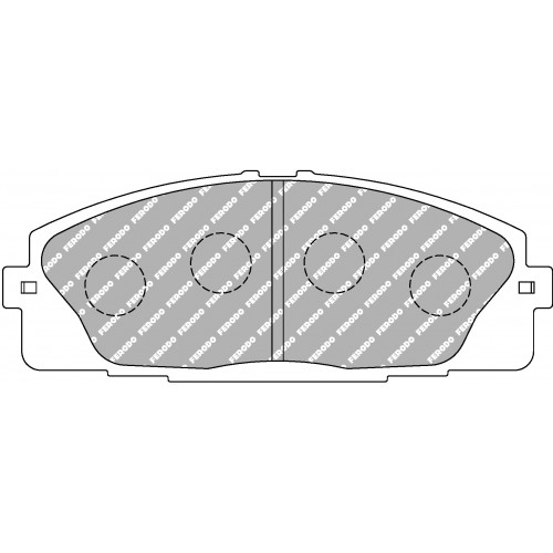 Тормозные колодки Ferodo DS 2500, передняя ось FCP4327H