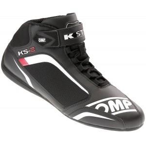 Ботинки для картинга OMP KS-2, чёрный/белый