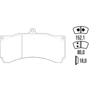 Гальмівні колодки Ferodo DS Performance FDSR3003