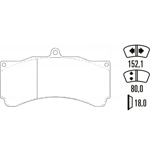 Тормозные колодки Ferodo DS Performance FDSR3003