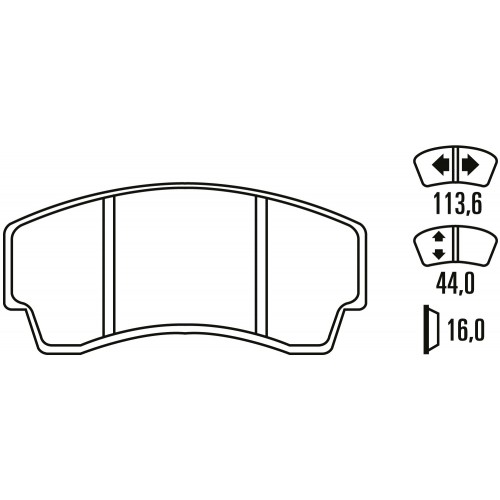 Тормозные колодки Ferodo DSUNO, задняя ось FRP219Z