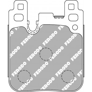 Тормозные колодки Ferodo DS 3.12, задняя ось FCP4663G