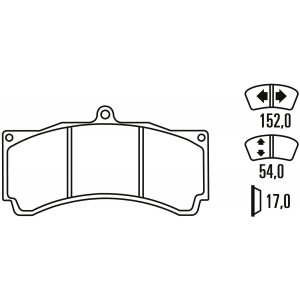 Тормозные колодки Ferodo DS 3000, передняя ось FRP3077R