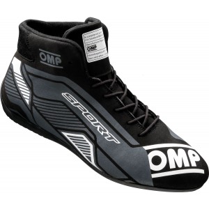 Черевики для автоспорту OMP Sport, чорний/білий