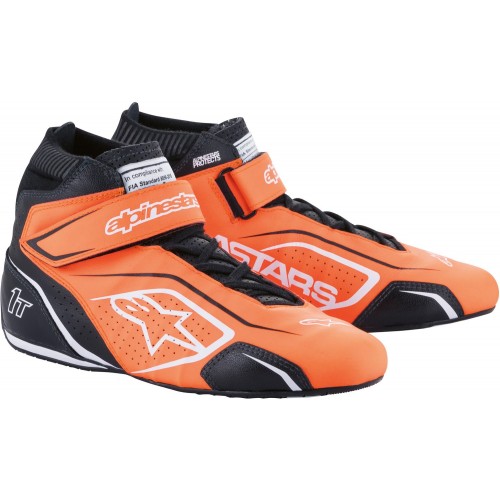 Черевики для автоспорту Alpinestars TECH 1T V3, помаранчевий/чорний