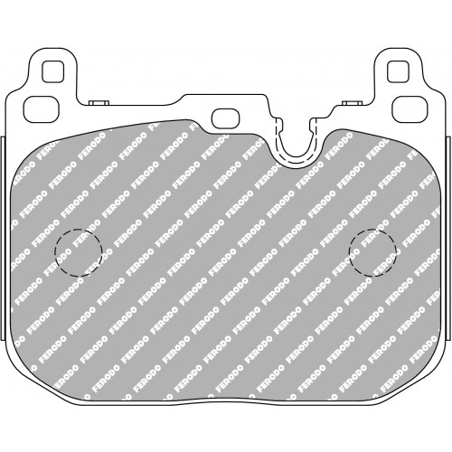 Тормозные колодки Ferodo DS 3.12, передняя ось FCP4611G