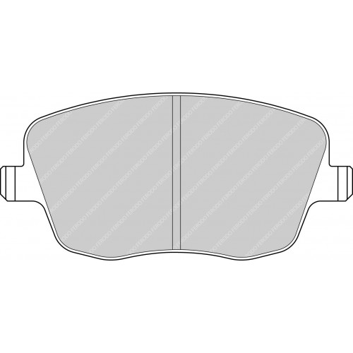 Тормозные колодки Ferodo DS 2500, передняя ось FCP1419H